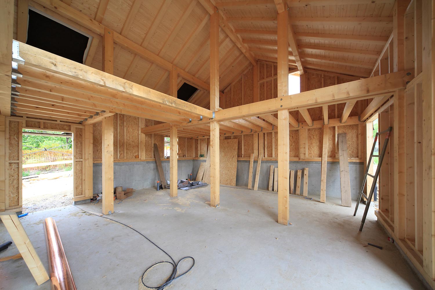 Construction complète d'une maison ossature bois à Villaz